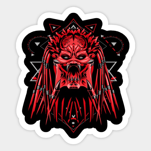 predator Sticker by SHINIGAMII